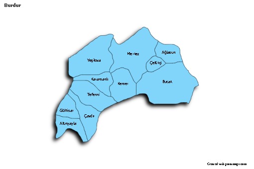 Sample Maps for Burdur (blue,shadowy)