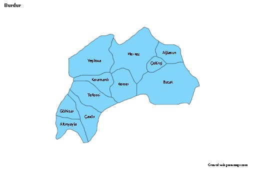 Sample Maps for Burdur (blue)