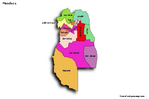 Sample Maps for Mendoza (colored,shadowy)