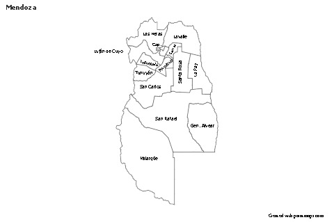 Sample Maps for Mendoza (black-white)