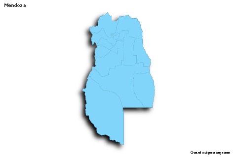 Sample Maps for Mendoza (blue,outline,shadowy)