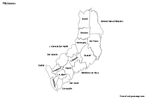 Misiones için Örnek Haritalar (siyah-beyaz)