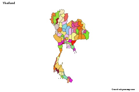 Sample Maps for Thailand (colored)