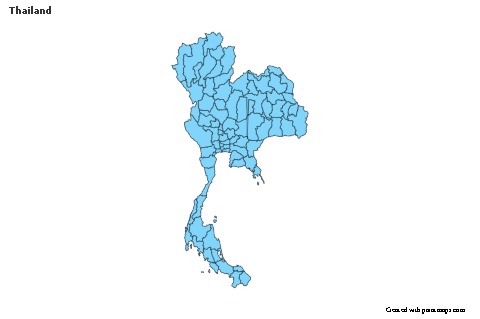 Sample Maps for Thailand (blue)