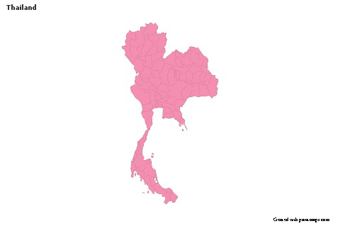 Sample Maps for Thailand (pink,outline)