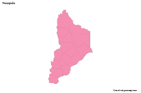 Mapas de muestra para Neuquén (rosa,contorno)