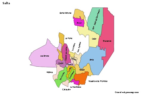 Sample Maps for Salta (colored)