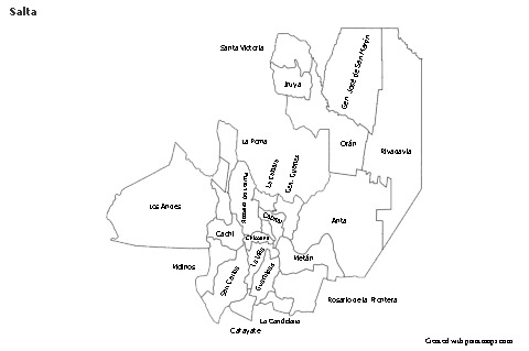 Sample Maps for Salta (black-white)