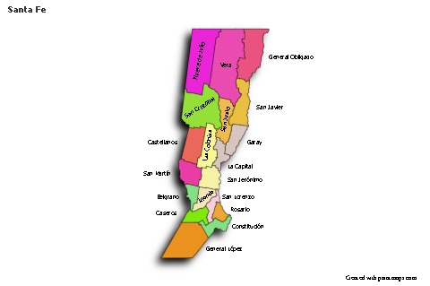 Sample Maps for Santa Fe (colored,shadowy)
