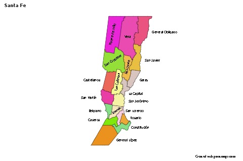Sample Maps for Santa Fe (colored)
