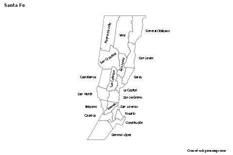 Sample Maps for Santa Fe (black-white)