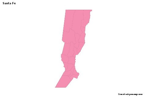 Sample Maps for Santa Fe (pink,outline)