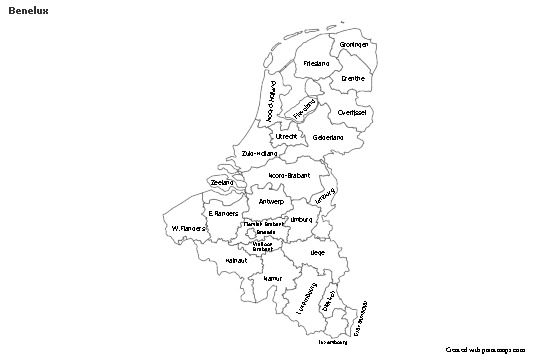Sample Maps for Benelux (black-white)