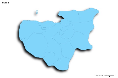 Contoh Peta untuk Bursa (biru,garis luar,bayangan)