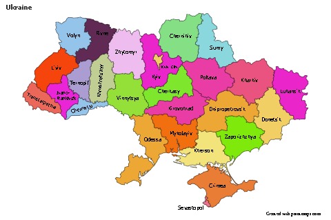 Sample Maps for Ukraine (colored)