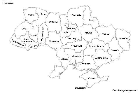 Sample Maps for Ukraine (black-white)