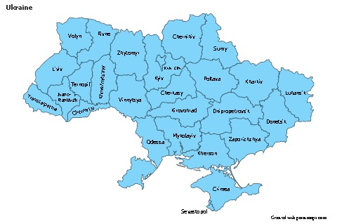 Sample Maps for Ukraine (blue)