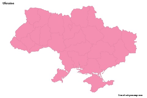 Sample Maps for Ukraine (pink,outline)