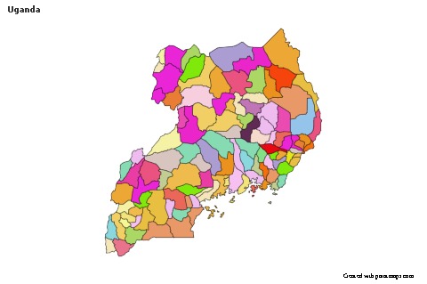Sample Maps for Uganda (colored)