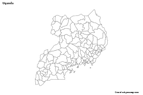 Sample Maps for Uganda (black-white)