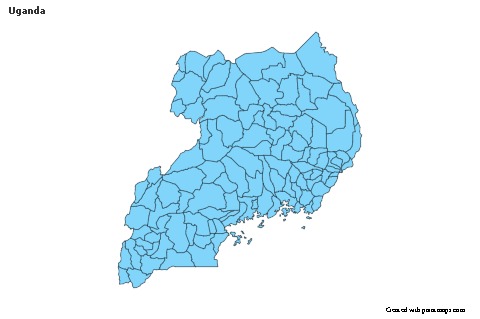 Sample Maps for Uganda (blue)