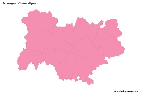 Sample Maps for Auvergne-Rhône-Alpes (pink,outline)