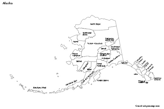 Sample Maps for Alaska (black-white)