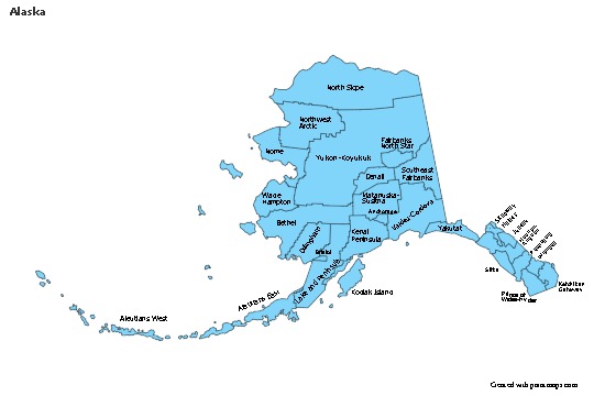 Sample Maps for Alaska (blue)