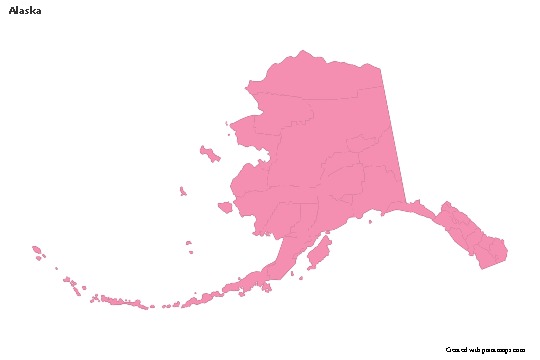 Sample Maps for Alaska (pink,outline)
