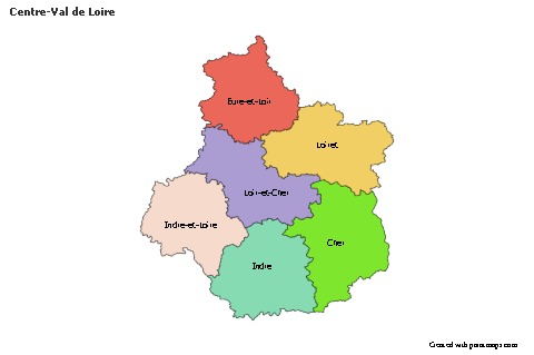 Sample Maps for Centre-Val de Loire (colored)
