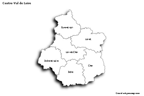 Sample Maps for Centre-Val de Loire (black-white,shadowy)