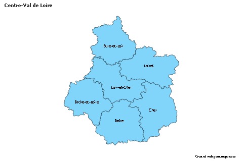 Sample Maps for Centre-Val de Loire (blue)