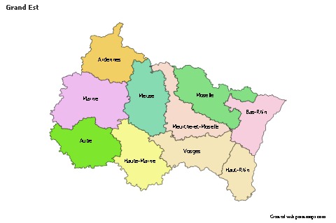 Sample Maps for Grand Est (colored)