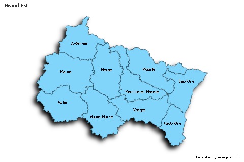 Sample Maps for Grand Est (blue,shadowy)