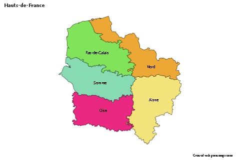 Sample Maps for Hauts-de-France (colored)