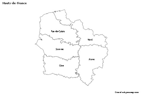 Sample Maps for Hauts-de-France (black-white)
