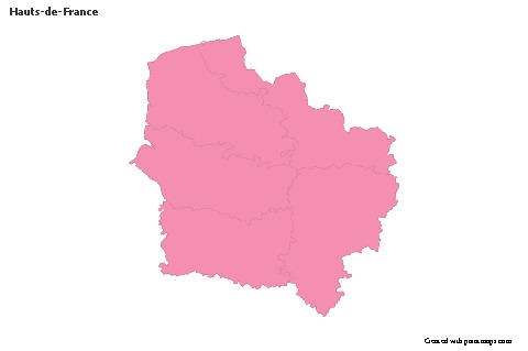 Sample Maps for Hauts-de-France (pink,outline)
