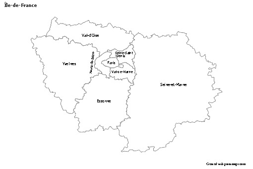 Sample Maps for Île-de-France (black-white)