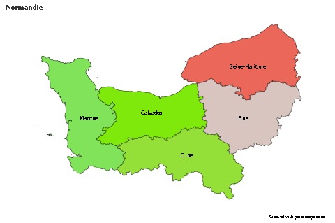 Sample Maps for Normandie (colored)