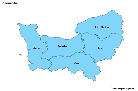 Sample Maps for Normandie (blue)