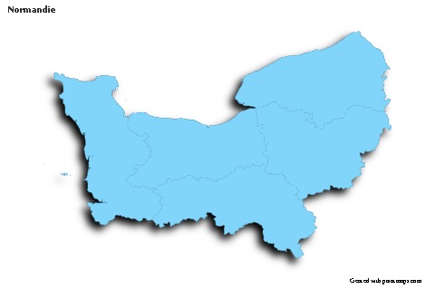Sample Maps for Normandie (blue,outline,shadowy)