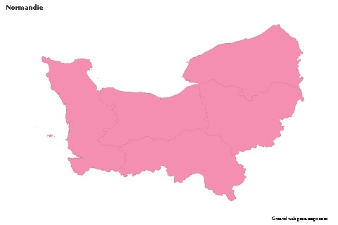 Sample Maps for Normandie (pink,outline)