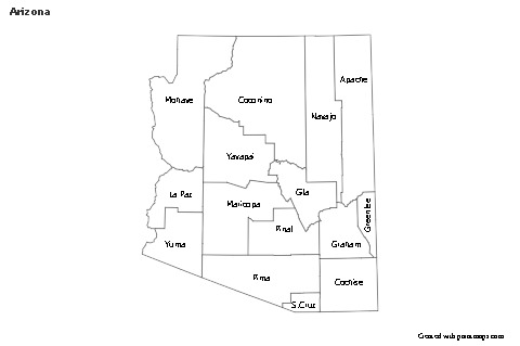 Sample Maps for Arizona (black-white)