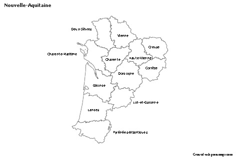 Sample Maps for Nouvelle-Aquitaine (black-white)