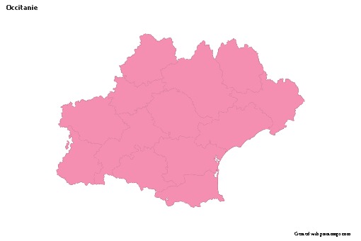 Sample Maps for Occitanie (pink,outline)
