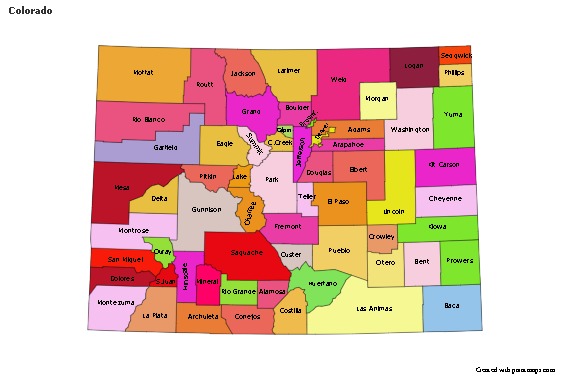 Sample Maps for Colorado (colored)