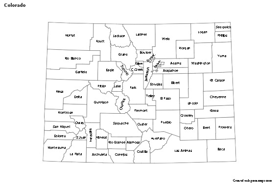 Sample Maps for Colorado (black-white)