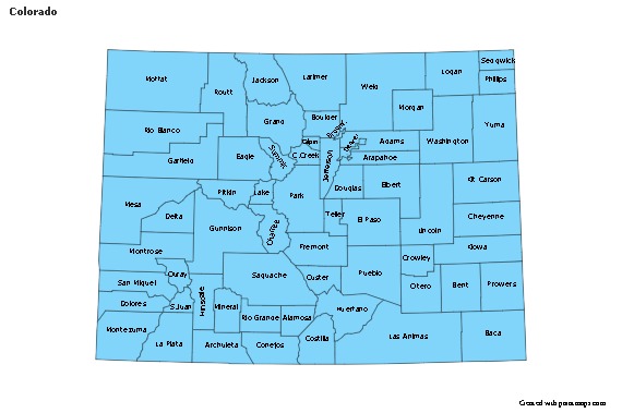 Sample Maps for Colorado (blue)