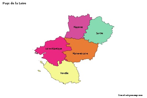 Sample Maps for Pays de la Loire (colored)