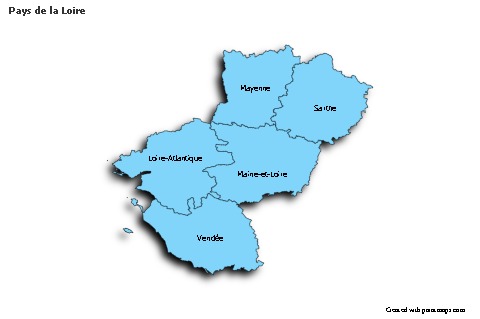 Sample Maps for Pays de la Loire (blue,shadowy)